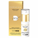 Dermika Gold 24 k, Эссенция молодости, дневной и ночной крем для кожи вокруг глаз, 15 мл