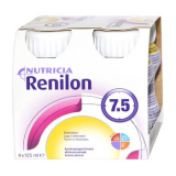Nutrica Renilon 7.5, пищевой препарат со вкусом абрикоса, 4 x 125 мл