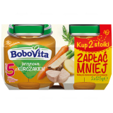 BoboVita, Овощной суп с курицей, после 5 месяцев, 2 x 125 г