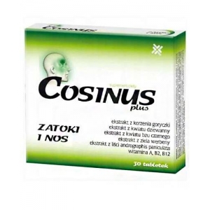 Cosinus Plus, (Косинус плюс) пазухи  носа, 30 таблеток          