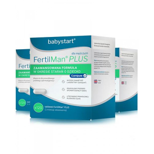 FertilManPlus,ФертилМен Плюс - 3 упаковки по 120 капсул. Поддерживает мужскую фертильность.
