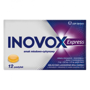  Inovox Express, вкус мед и лимон, 12 пастилок