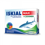 NATURELL, Iskial Max, масло печени акулы + витамин D3 + чеснок, 120 капсул                           