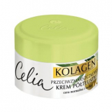 Celia Collagen, коллаген и оливковое масло, полужирный крем против морщин, для нормальной и сухой кожи, 50 мл