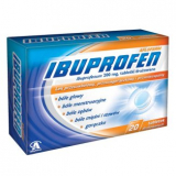Ibuprofen Aflofarm, Ибупрофен Афлофарм 200 мг, 20 таблеток, покрытых сахарной оболочкой