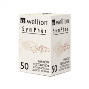 Wellion SymPhar, Тест-полоски для определения уровня глюкозы в крови, 50 шт.