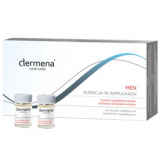 Dermena Men, средство против выпадения волос, ампулы, 15 x 5 мл