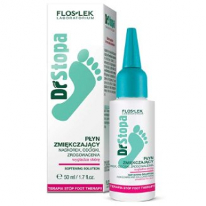 Flos-Lek Dr Stopa, жидкость для смягчения эпидермиса, натоптышей и мозолей, 50 мл
