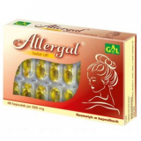 GAL, Allergal, уход за чувствительной кожей и кожей с аллергическими проблемами ,48 капсул