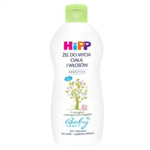 Hipp BabySanft, гель для очищения тела и волос, с 1-дневного возраста, 400 мл