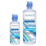 Жидкость для линз Horien, универсальный раствор, ультра комфорт, максипак, Multi-Purpose Solution, Ultra Comfort, Maxipack,360 мл + 120 мл