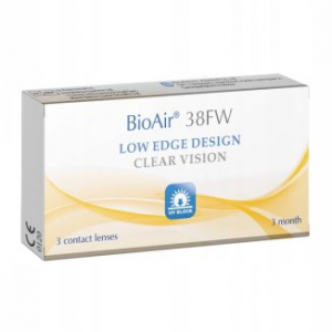 Контактные линзы BioAir 38FW, квартальные, -6,50, 3 шт