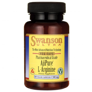Swanson, AjiPure L-аргинин, 60 капсул
