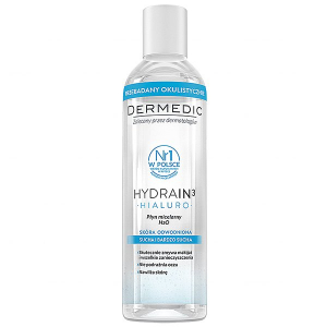 Dermedic Hydrain 3 Hialuro, мицеллярная вода для обезвоженной, сухой и очень сухой кожи, 200 мл