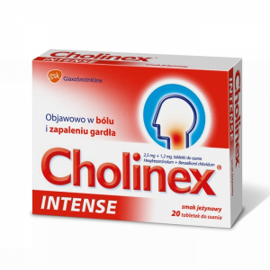 Cholinex Intense 2,5 мг + 1,2 мг, вкус ежевики, 20 таблеток                                           