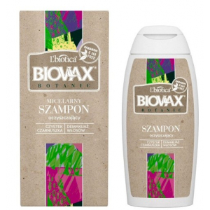 L'Biotica Biovax Ботанический, мицеллярный очищающий шампунь для волос, 200 мл          HIT