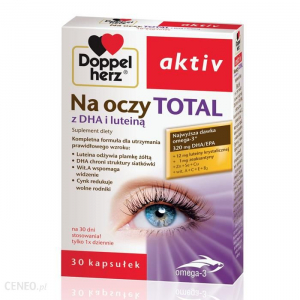 DOPPELHERZ AKTIV Total для очей з DHA і лютеїном, 30 капсул*****
