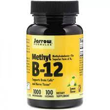 Jarrow, метил В12 1000mcg, активный витамин B12 метилкобаламин, 100 гранул