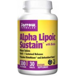 jarrow, кислота альфа-липоевая Sustain 300 мг + биотин, 120 таблеток                      Bestseller