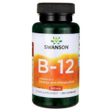 Vitamin,Витамин B12 500mcg, Swanson, 250 капсул
