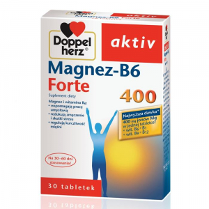 Doppelherz Active,Magnez-B6 Forte, Магний-B6 400мг, 30 таблеток*****