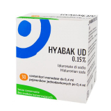 Hyabak UD, глазные капли, 30 частей по 0,4 мл                                          