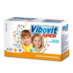  Vibovit Junior для детей в возрасте от 4 до 12 лет, аромат апельсина, 30 саше