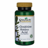L-Ornityna L-орнитин 500 мг, Swanson, 60 капсул