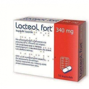  Lacteol Fort, 340 мг 10 капсул