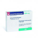  Groprinosin 500 мг, 20 таблеток