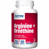 Jarrow Аргинин + орнитин 750 мг, 100 капсул                                                                                 HIT