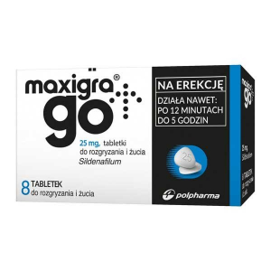 Maxigra Go 25 мг, 8 жевательных таблеток