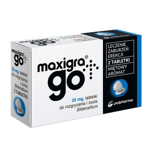 Maxigra Go 25 мг, 2 жевательные таблетки