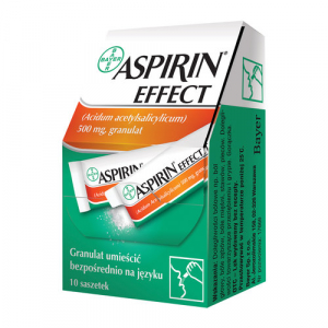 Aspirin(Аспирин Эффект 500 мг), 10 пакетиков