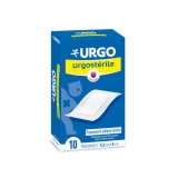 URGO, Urgosterile, самоклеющиеся повязки, стерильные, 5,3 см x 8 см, 10 штук