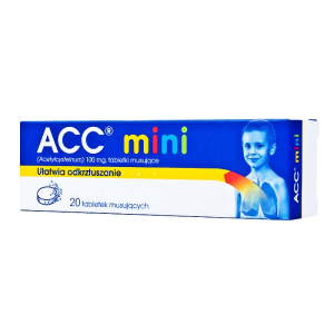  ACC Mini 100 мг, 3 года, 20 шипучие таблетки