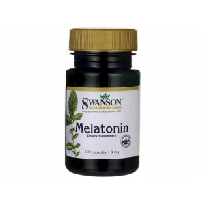 Melatonin 3 мг, мелатонина, Swanson, 120 капсул