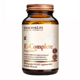 Doctor Life, E-Complete SupraBio, витамин Е, токоферолы и токотриенолы, 30 капсул