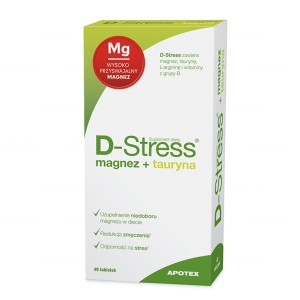 D-Stress, магний+таурин 40 таблеток                                 HIT