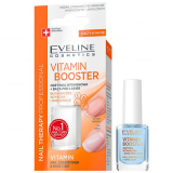 Eveline Nail Therapy Vitamin Booster, витаминный кондиционер + база под лак, 12 мл      new