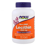 Lecithin, lecytyna лецитин 1200мг, 100 капсул