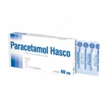  Hasco,Paracetamol 80mg парацетамол, суппозитории, 10 штук