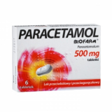 Paracetamol Парацетамол Биофарм 500мг, 6 таблеток