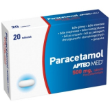 Paracetamol Парацетамол 500мг, ApteoMed, 20 таблеток
