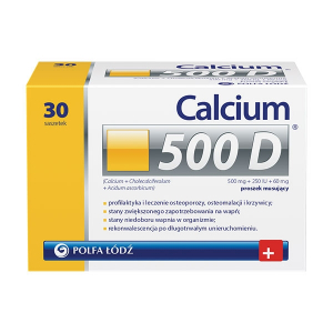 Calcium Кальций 500D, 30 пакетиков