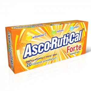  Ascorutical Forte, 20 таблеток с пленочным покрытием