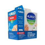 URGO, ломтики для мозолей 2x12 штук + антибактериальный пластырь, для нарезки, 1mx6cm