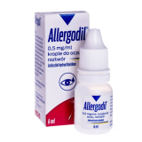  Allergodil глазные капли, 0,5 мг / 1 мл, 6 мл