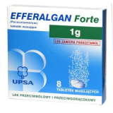 Efferalgan Форте 1г, 8 шипучие таблетки