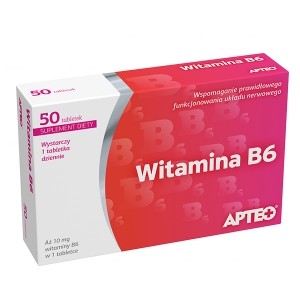 Vitamin Витамин B6, Apteo, 50 таблеток